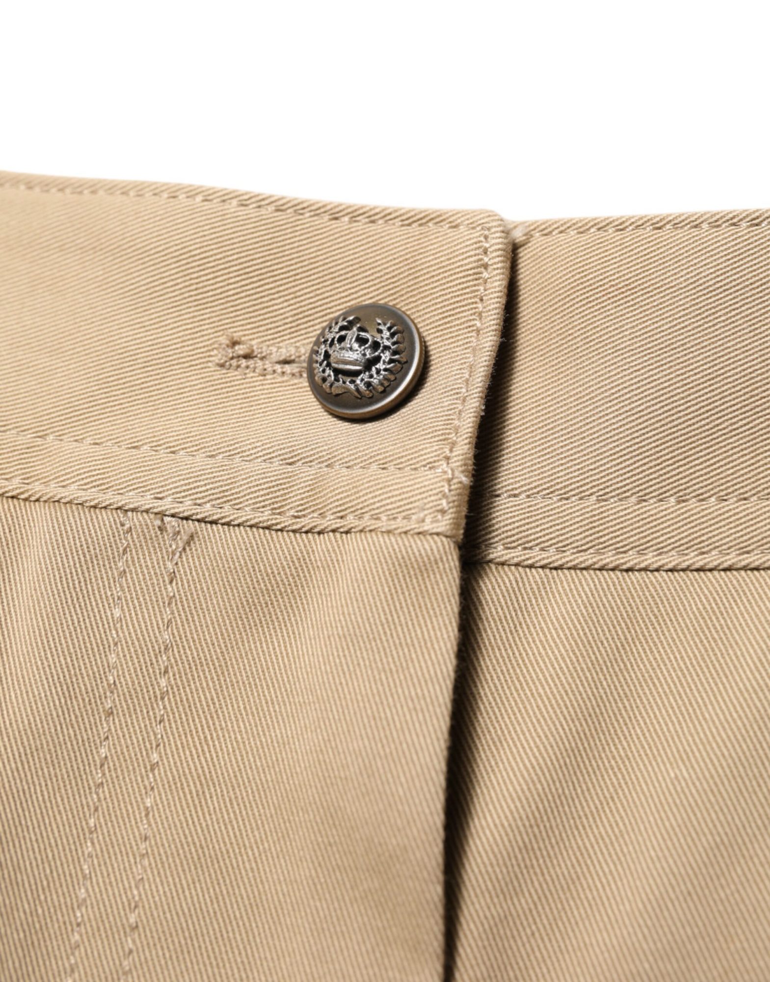 Dolce & Gabbana Beige Mid Waist Cargo Tapered Pants – Bild 5