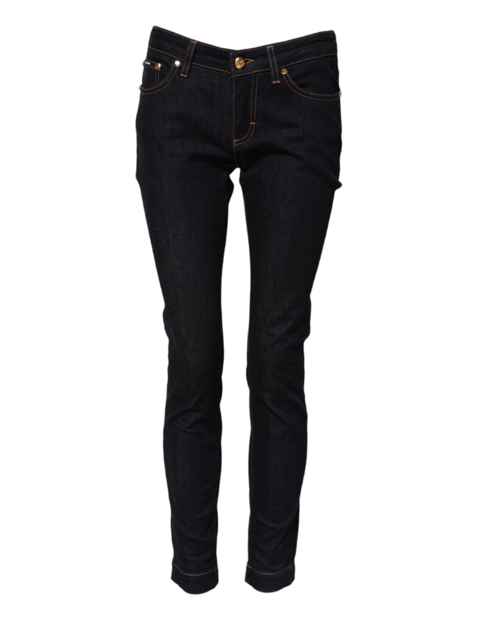 Dolce & Gabbana Blaue Baumwolle PRETTY LowWaist Skinny Denim Jeans