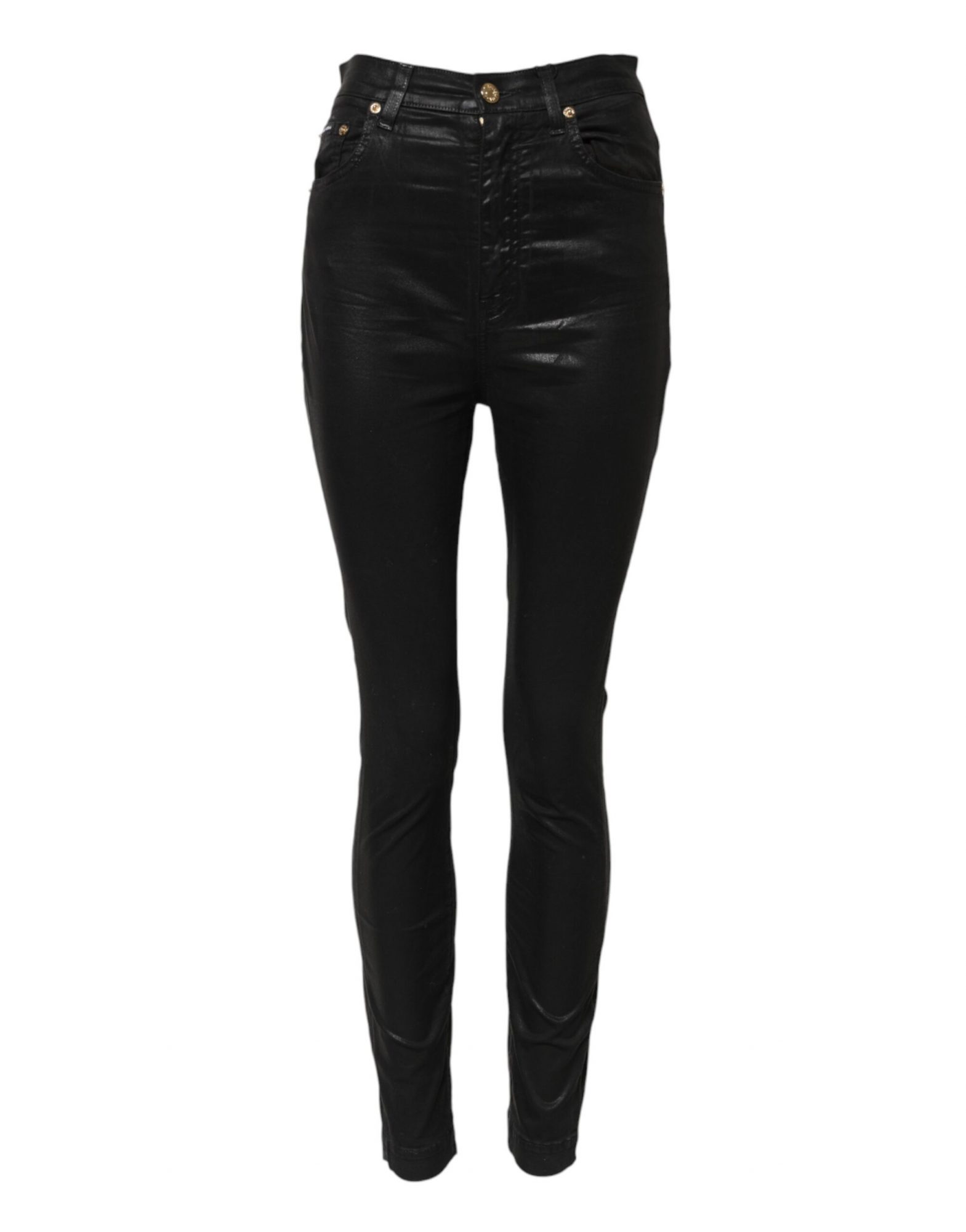 Dolce & Gabbana Schwarze GRACE High Waist Skinny Denim Jeans