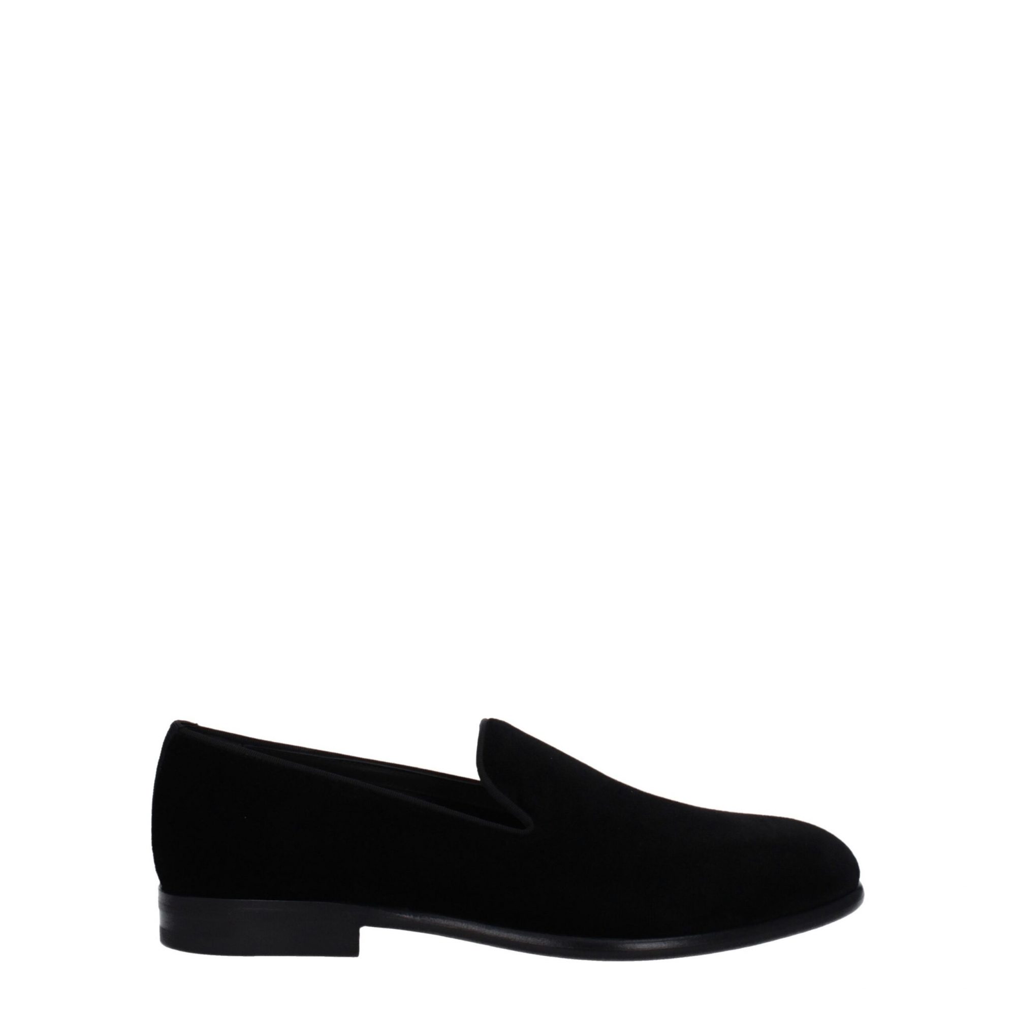 Dolce & Gabbana Slipper aus schwarzem Samt