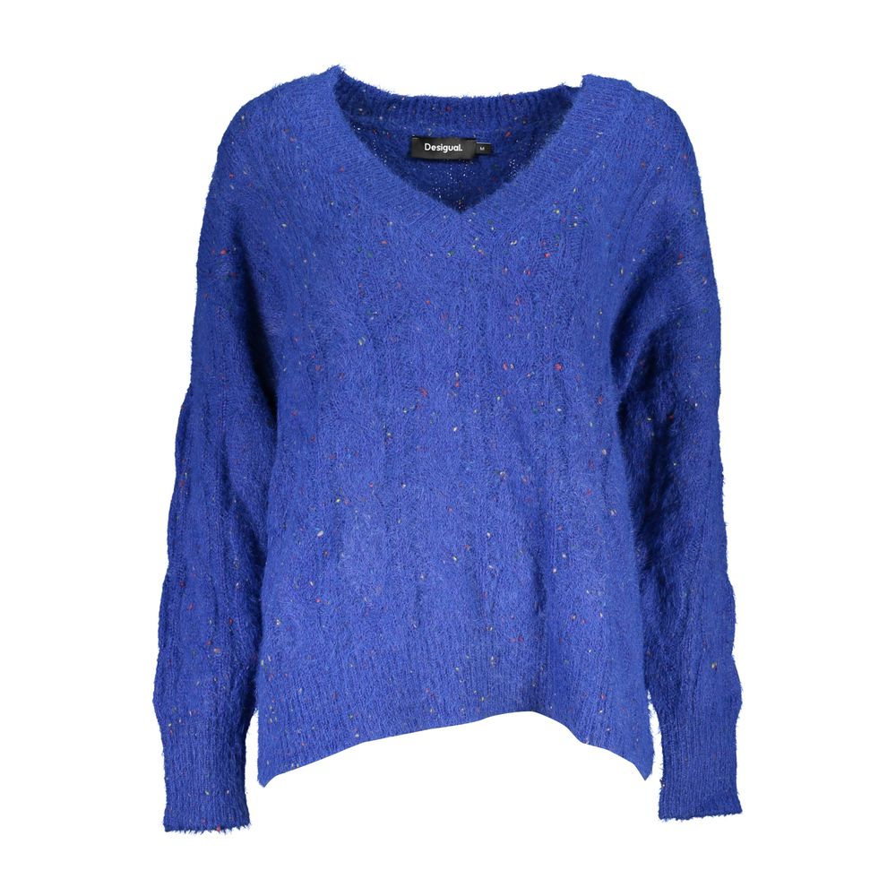 Desigual Blauer Polyester-Pullover