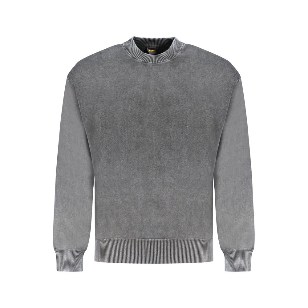 Hugo Boss Schwarzer Baumwollpullover