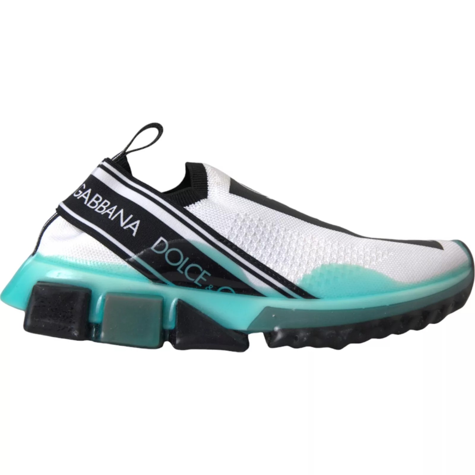 Dolce & Gabbana Schwarz Weiß Blau Slip On Sorrento Sneakers