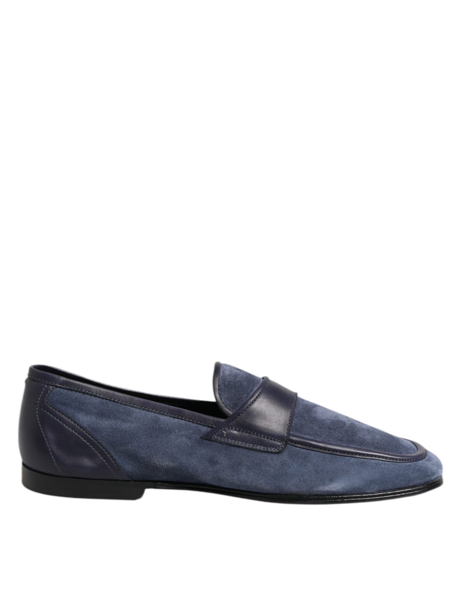 Dolce & Gabbana Blaue Wildleder Loafers Mokassin Schuhe
