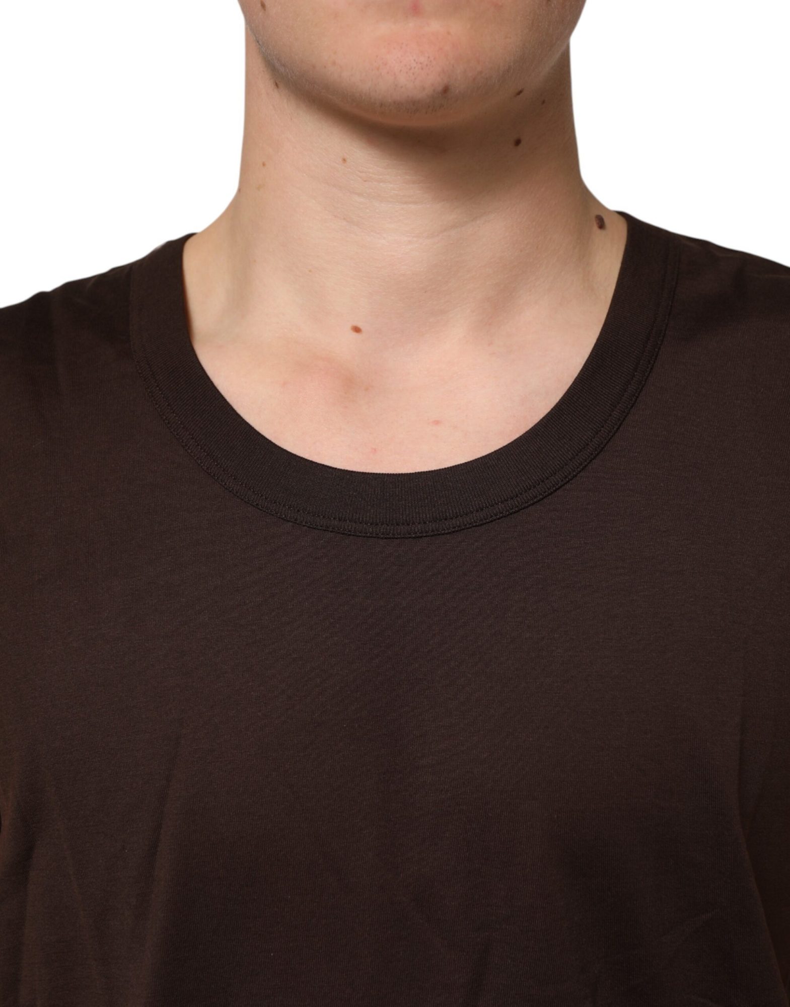 Dolce & Gabbana Braun Baumwolle ärmellose Unterwäsche Männer Tank Top – Bild 5