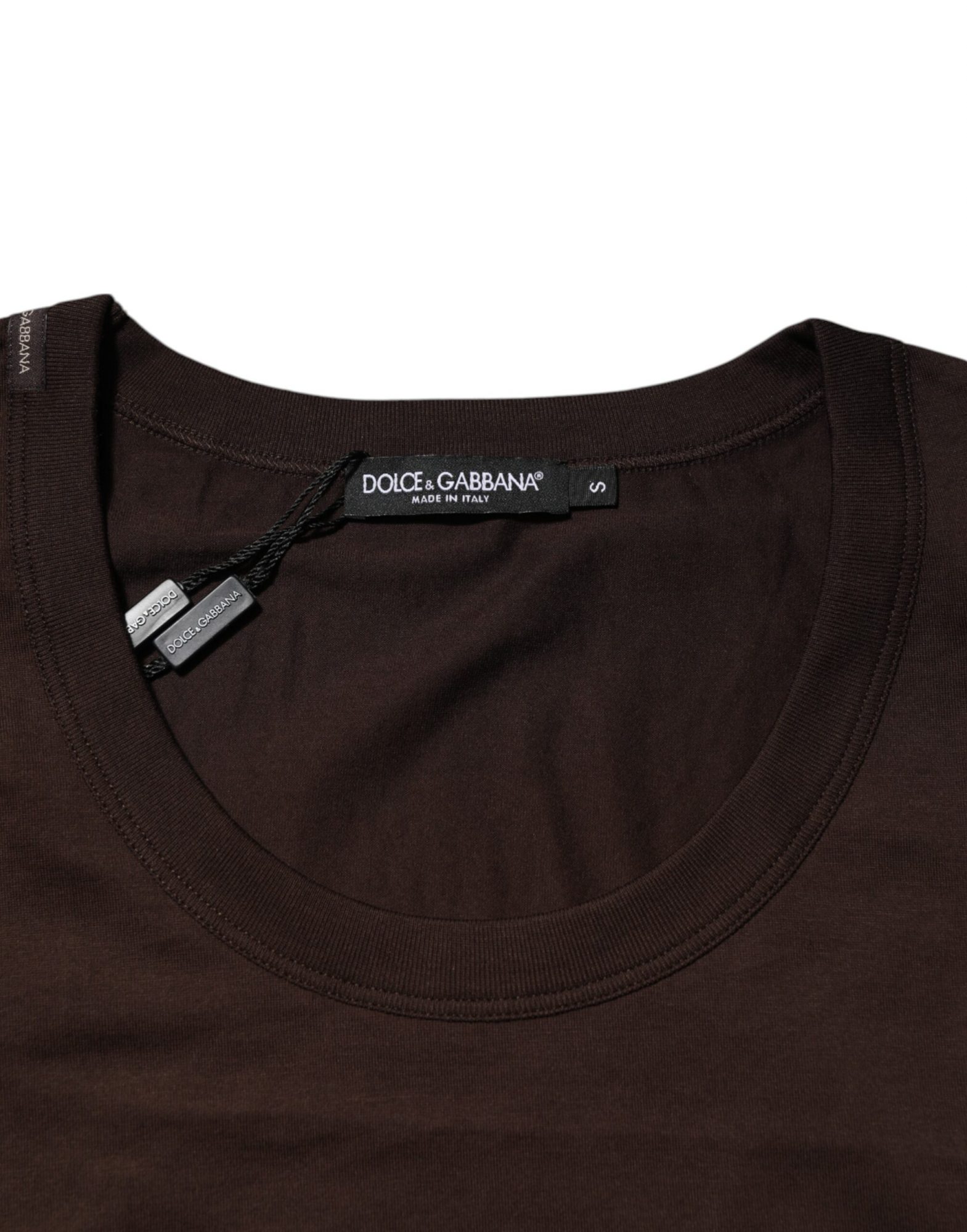 Dolce & Gabbana Braun Baumwolle ärmellose Unterwäsche Männer Tank Top – Bild 6
