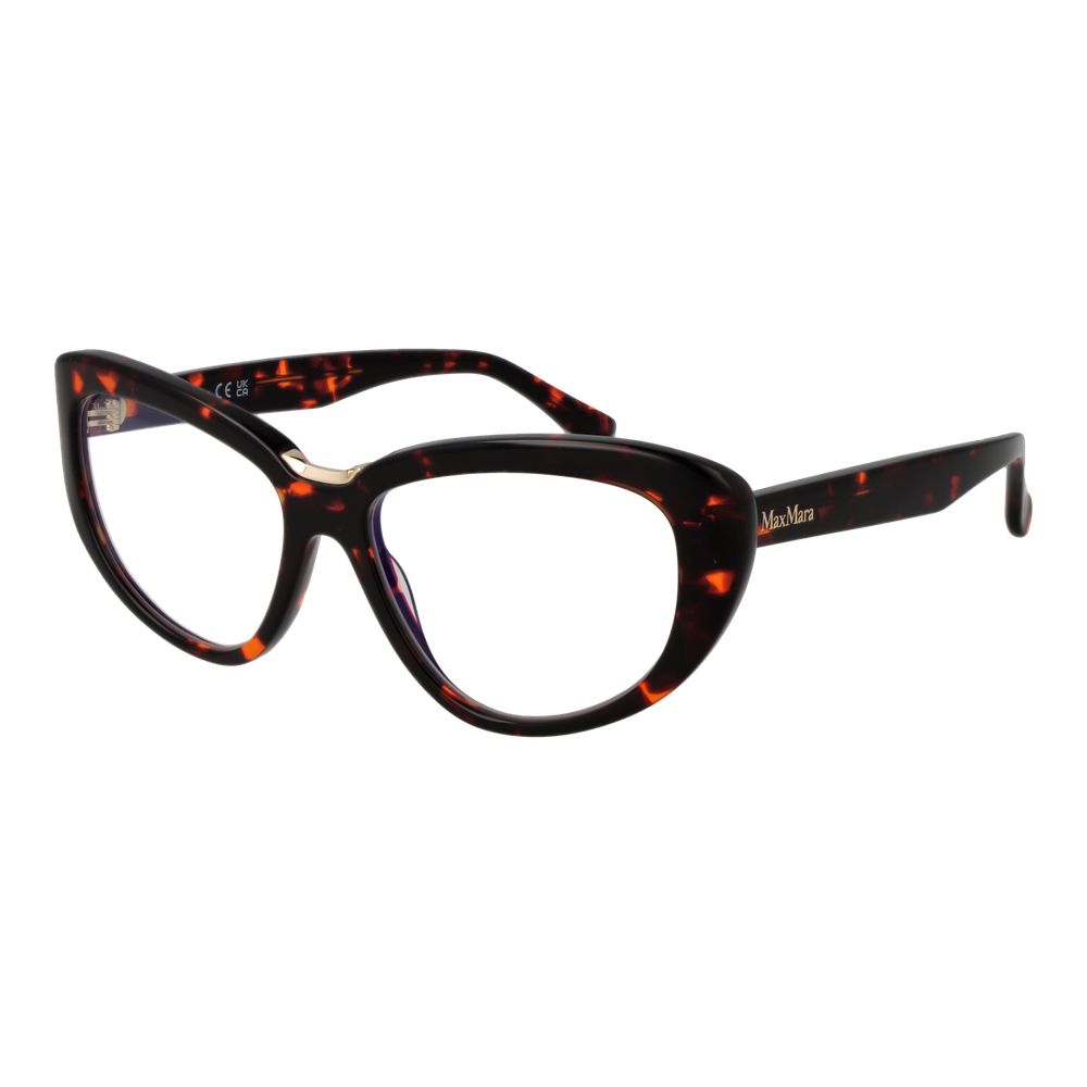 Max Mara Brillengestell aus braunem Acetat