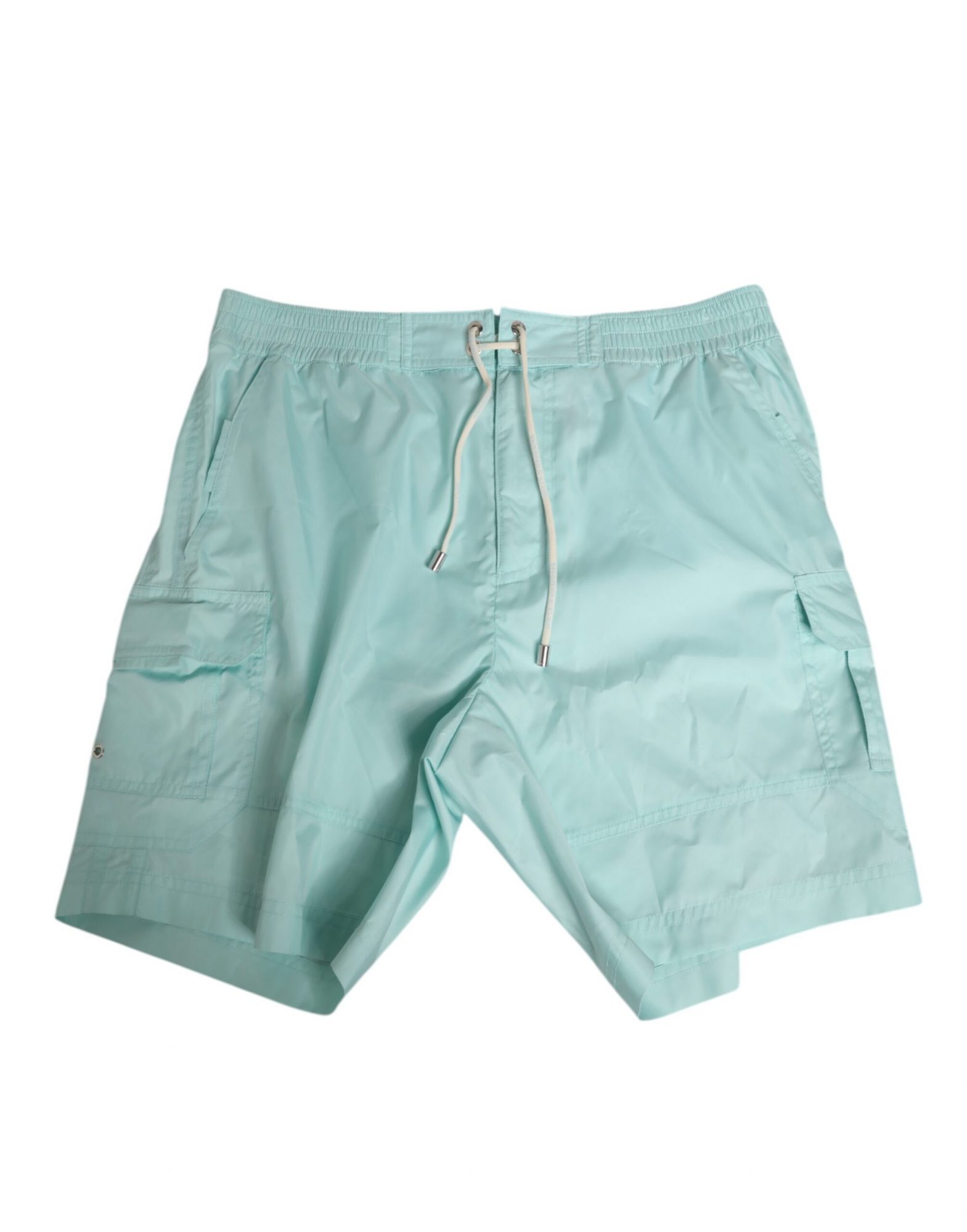 Dolce & Gabbana Aqua Blue Polyester Beachwear Herren Shorts Bademode