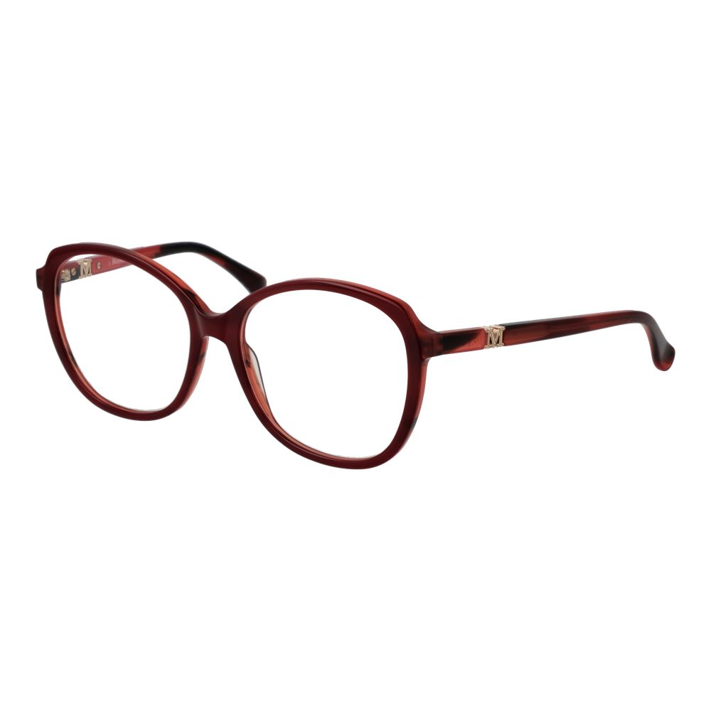 Max Mara Burgunderrote Kunststoffbrille (Gestell)