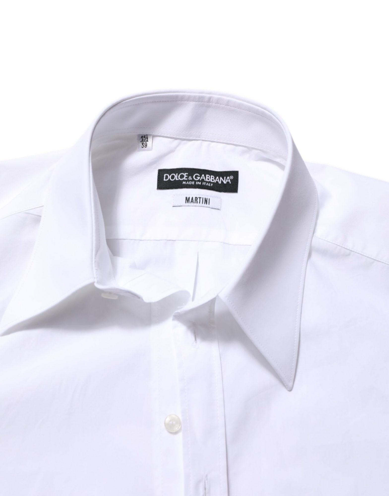 Dolce & Gabbana Weißes Baumwollhemd MARTINI für Männer Formal Dress Shirt – Bild 7