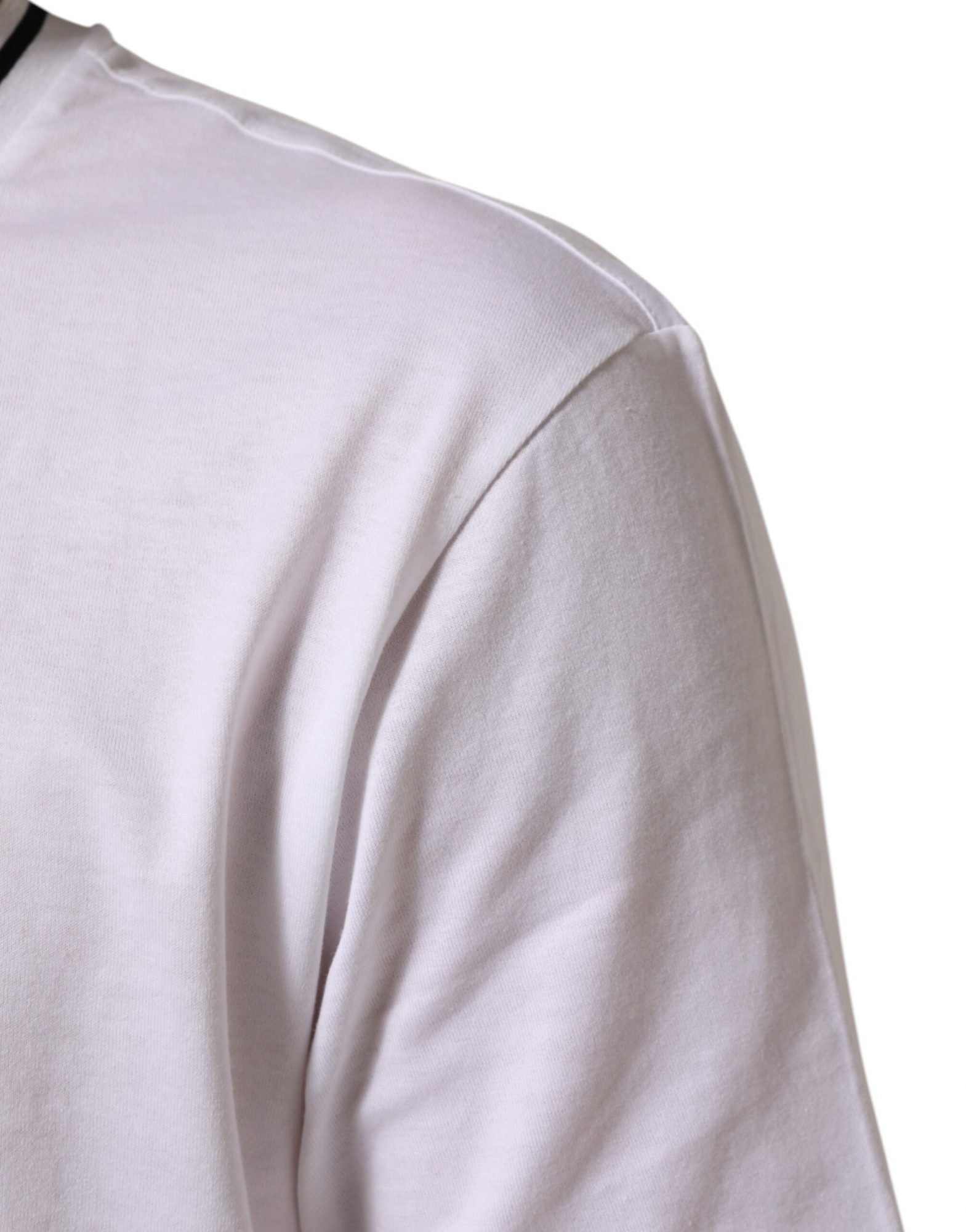 Dolce & Gabbana Weißes Sacred Heart Kurzarm-T-Shirt für Männer – Bild 6