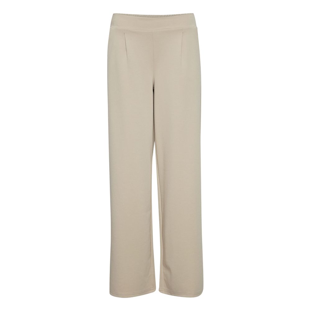 ICHI Beige Hose aus recyceltem Polyurethan