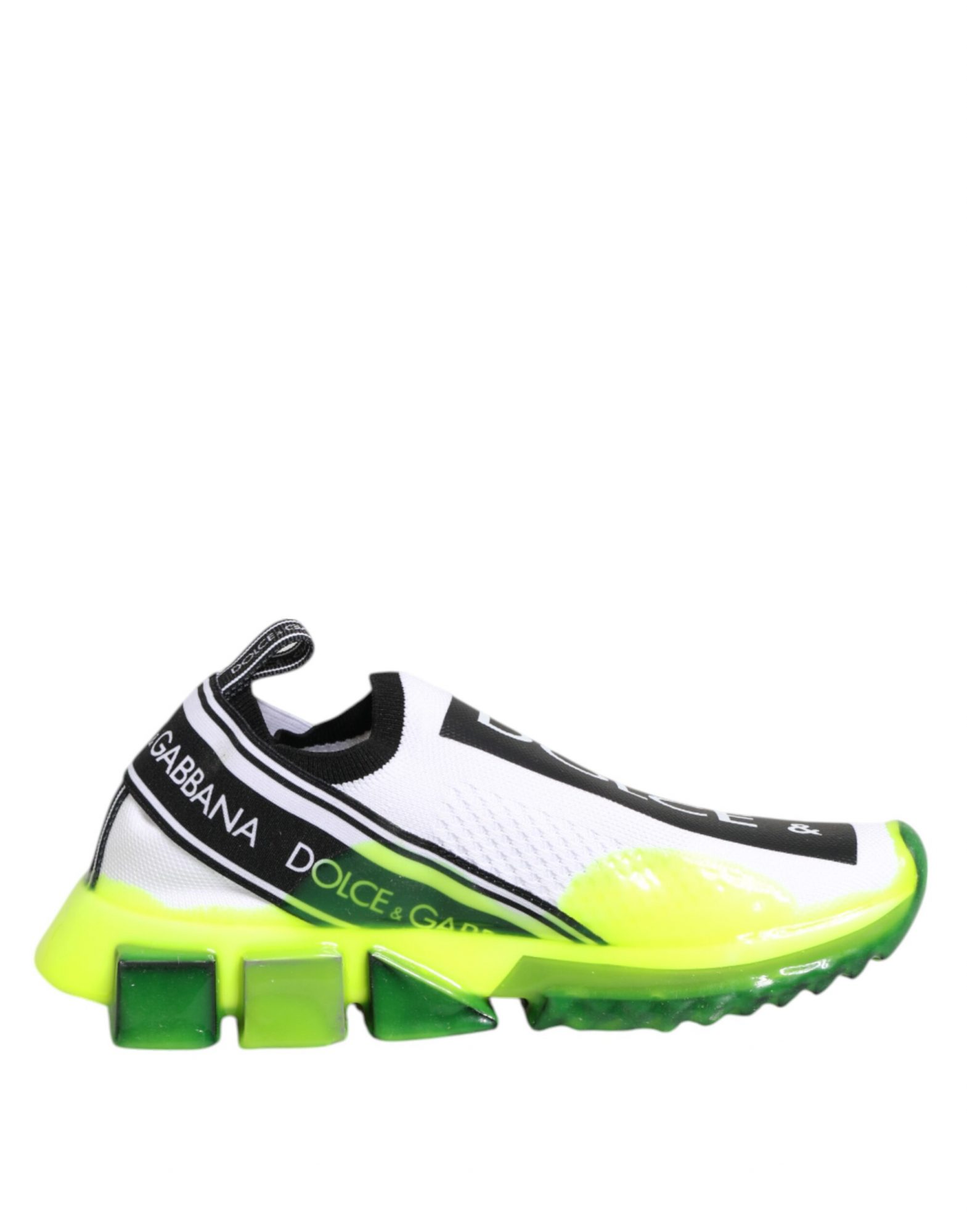 Dolce & Gabbana Schwarz Weiß Slip On Sorrento Sneakers Schuhe