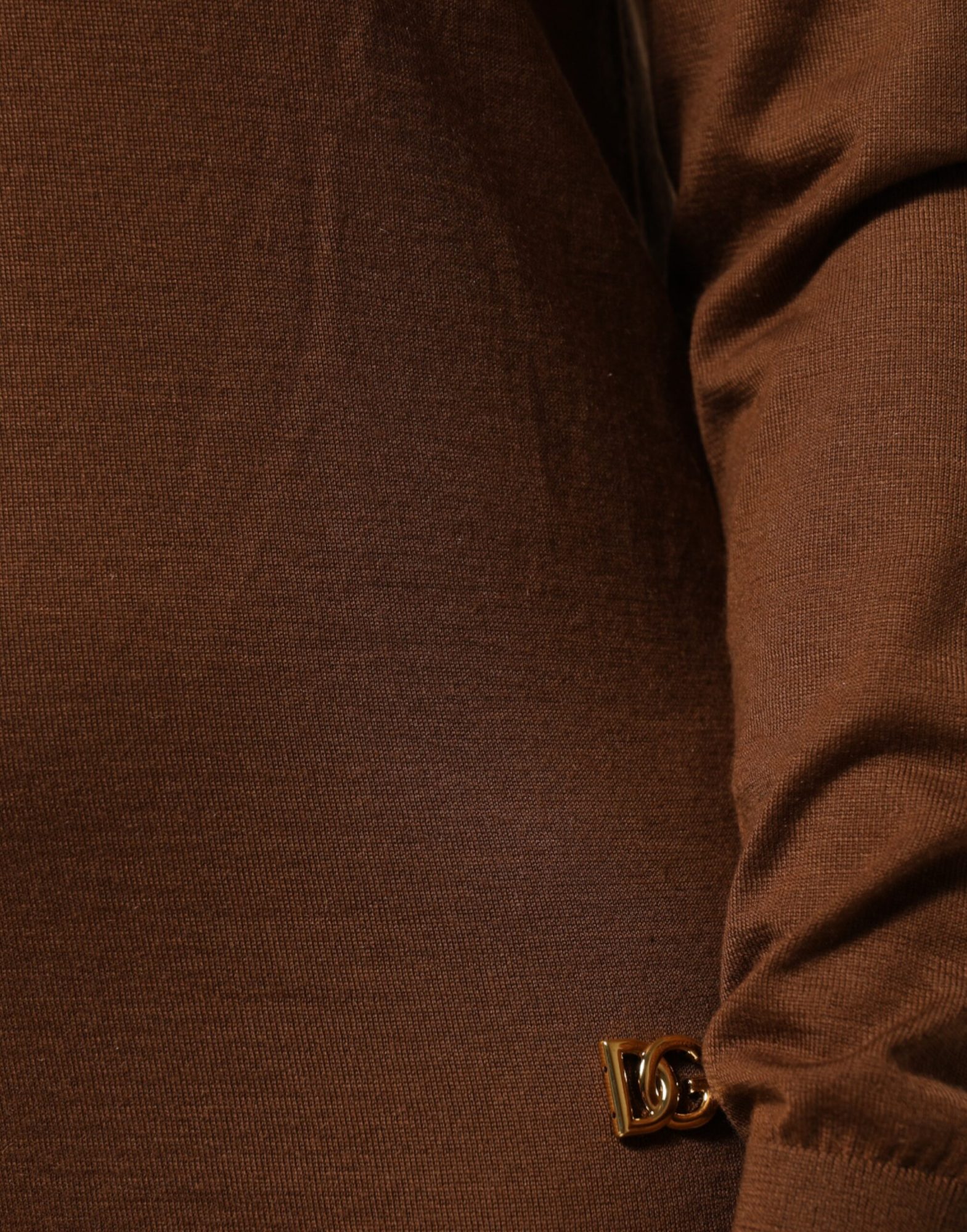 Dolce & Gabbana Brauner Rollkragenpullover aus Kaschmir – Bild 6