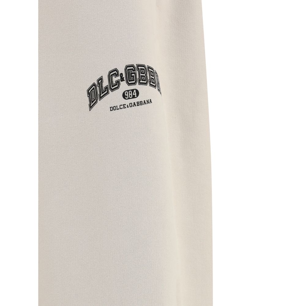 Dolce & Gabbana Beigefarbene Baumwoll-Jogginghose – Bild 3