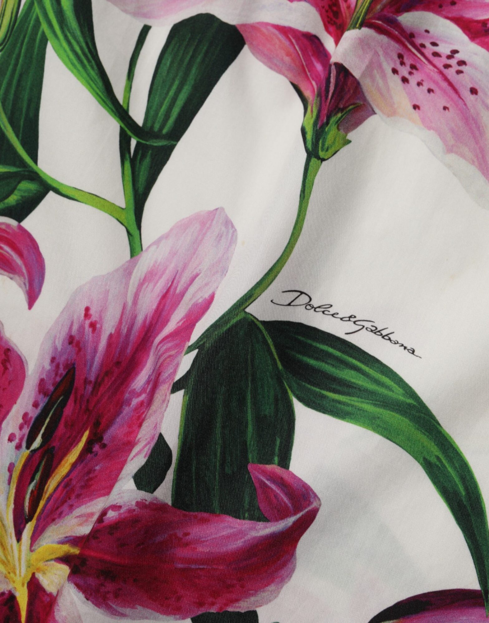 Dolce & Gabbana Weißes geblümtes Minikleid aus Baumwolle ohne Ärmel – Bild 8