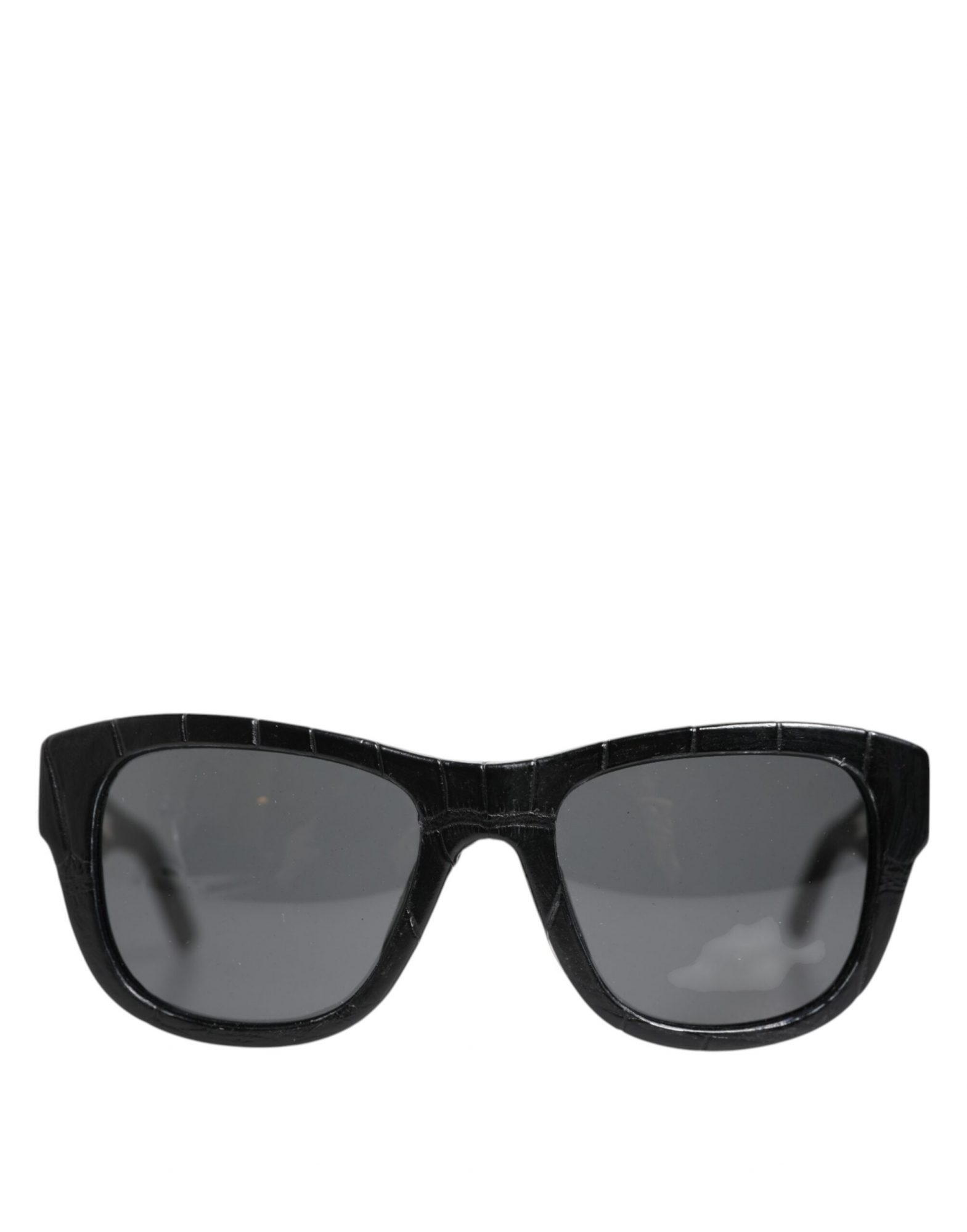 Dolce & Gabbana DG4177 Sonnenbrille mit Lederrahmen und getönten Gläsern