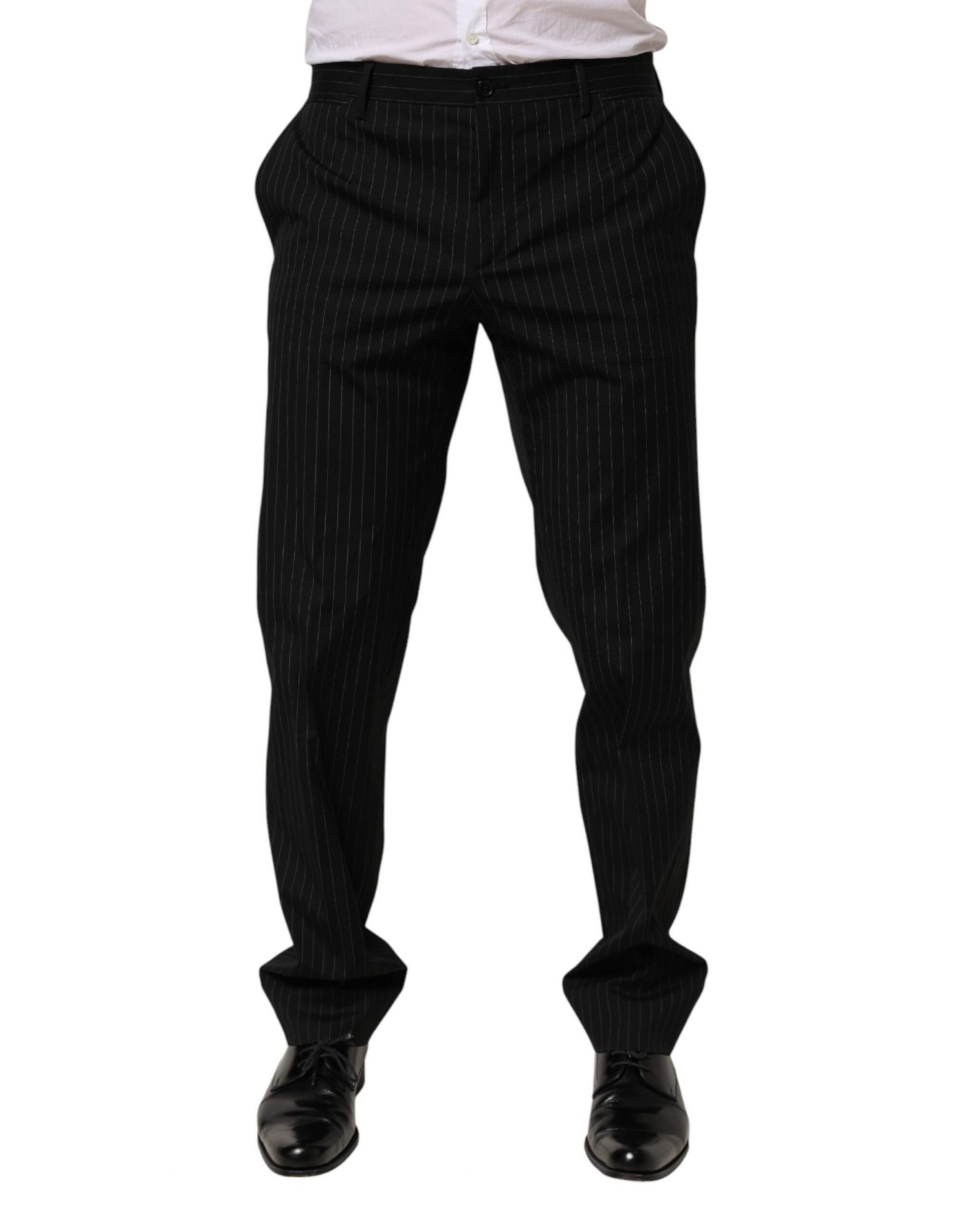 Dolce & Gabbana Schwarze Streifen-Hose, formell für Herren