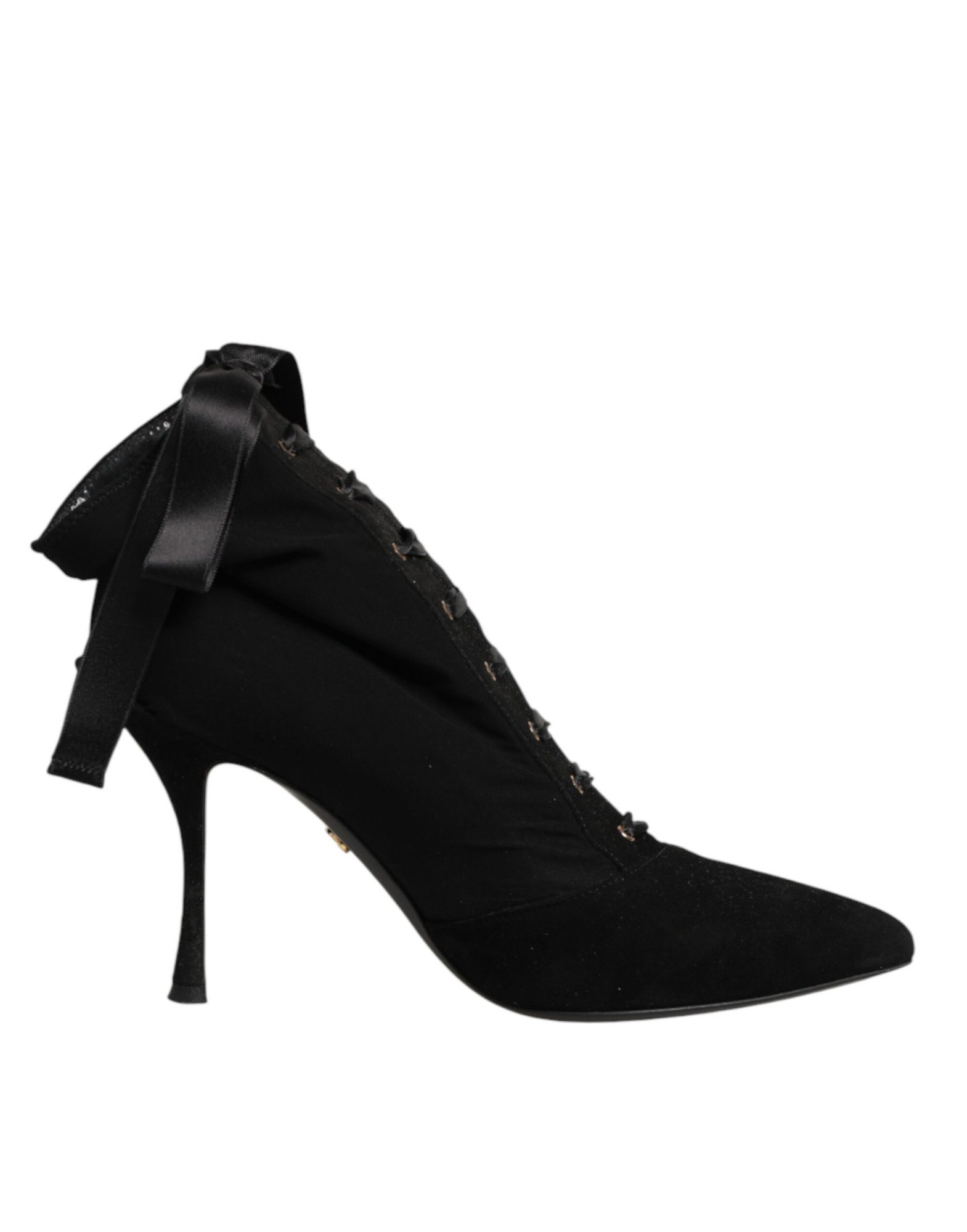 Dolce & Gabbana Schwarze Stiletto-High-Heels mit Schnürung