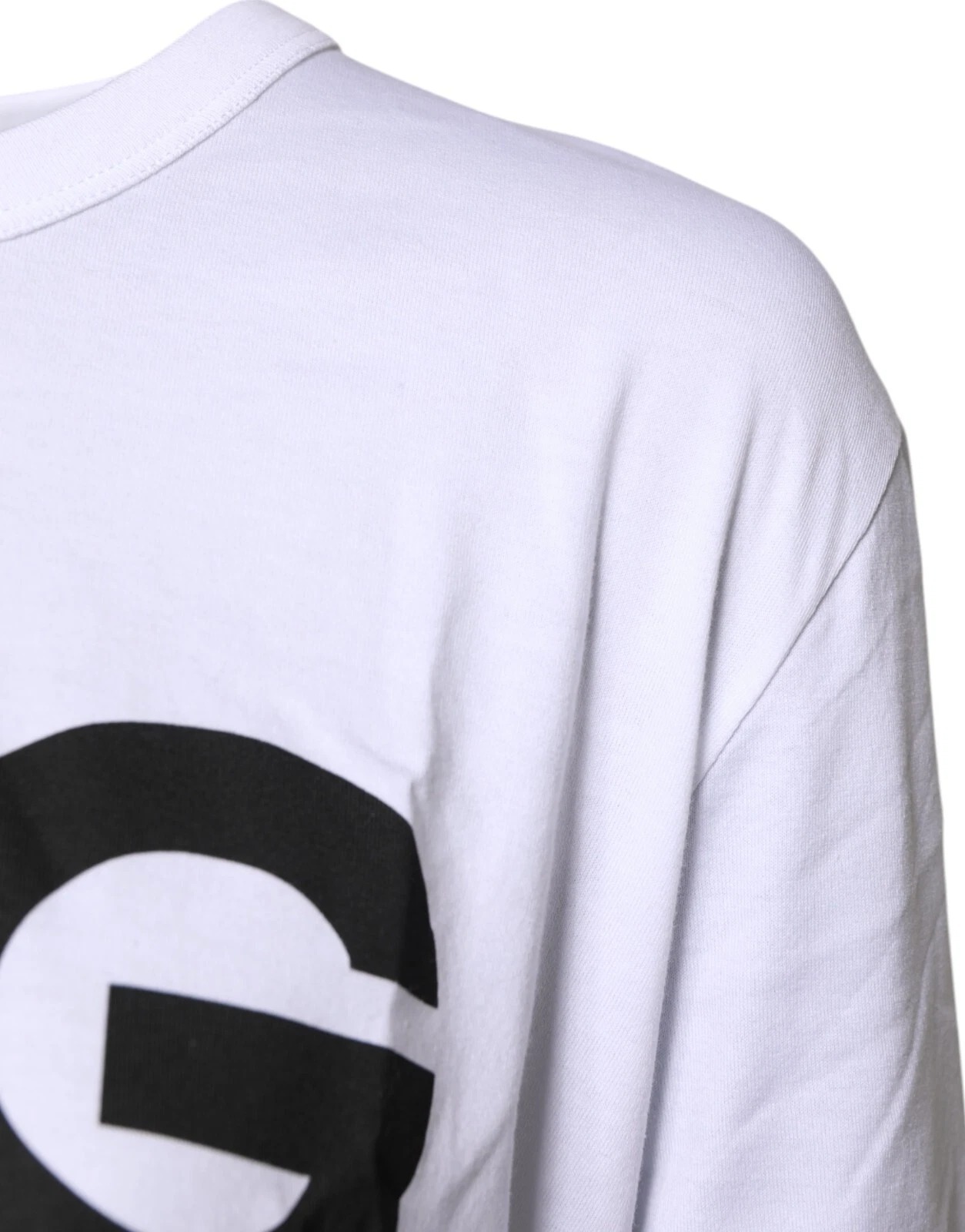 Dolce & Gabbana Weißes T-Shirt mit Grafikdruck und Rundhalsausschnitt aus Baumwolle – Bild 4