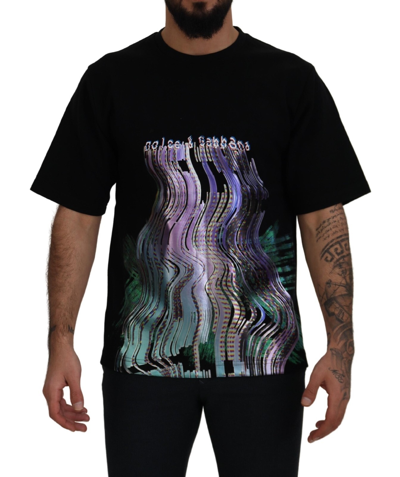 Dolce & Gabbana Baumwoll-T-Shirt mit Rundhalsausschnitt und Print