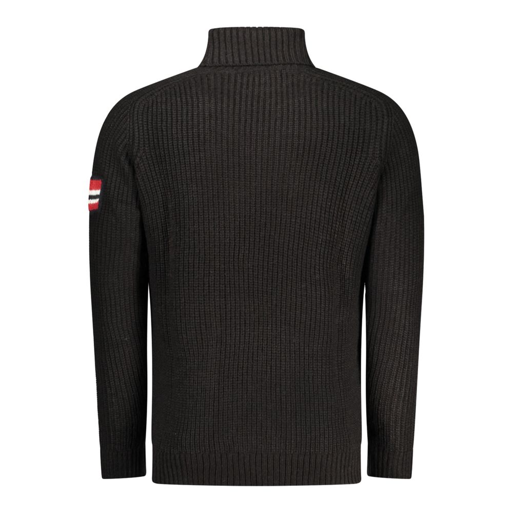 Norway 1963 Schwarzer Wollpullover für Herren – Bild 2