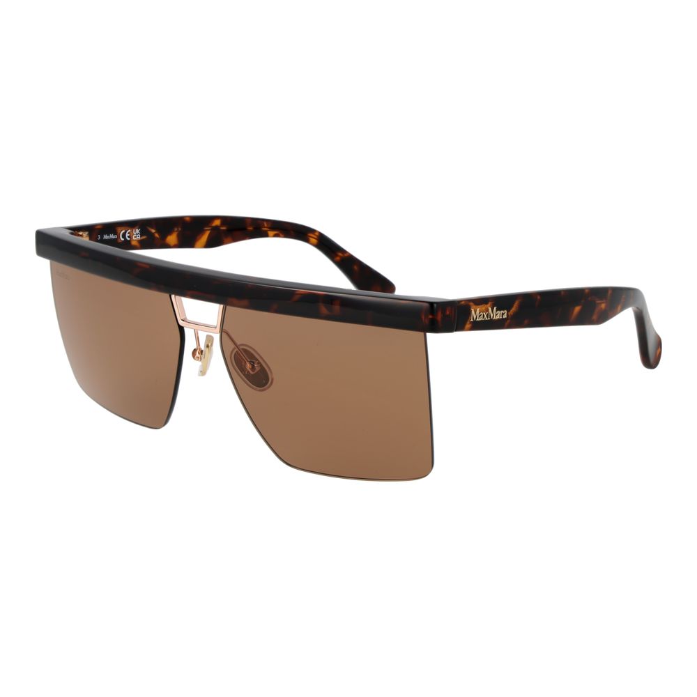 Max Mara Braune Sonnenbrille aus Kunststoff