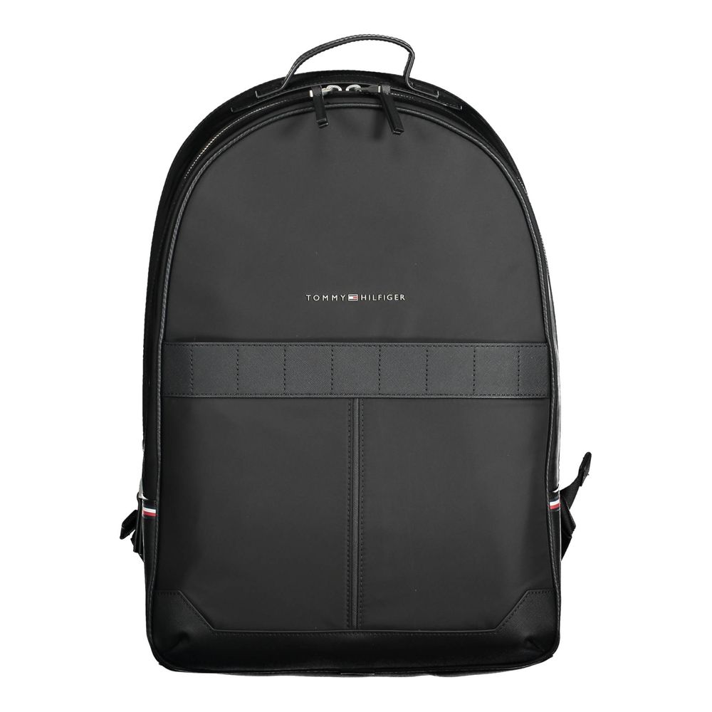 Tommy Hilfiger Schwarzer Polyester-Rucksack fĂŒr MĂ€nner