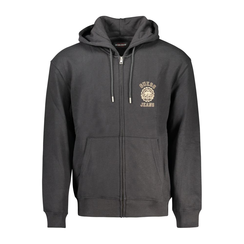 Guess Jeans Schwarzer Baumwollpullover für Männer