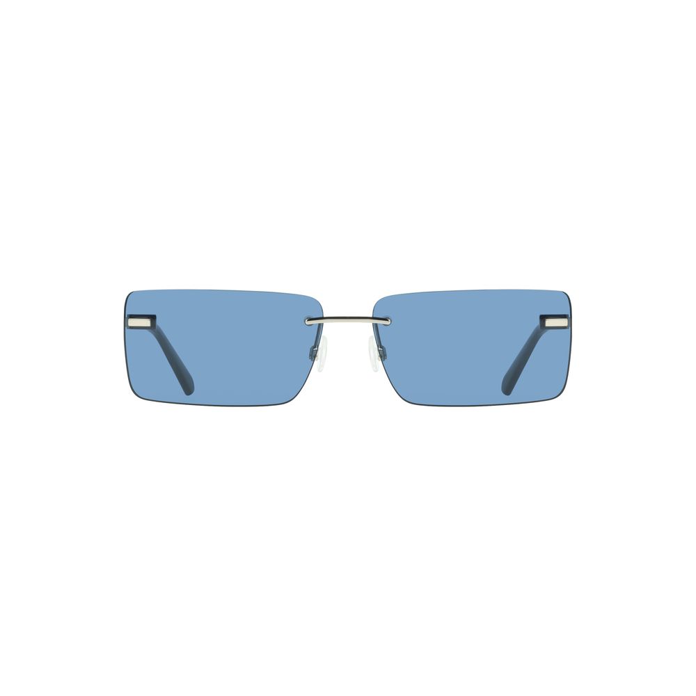Calvin Klein Blaue Metall-Sonnenbrille für Frauen