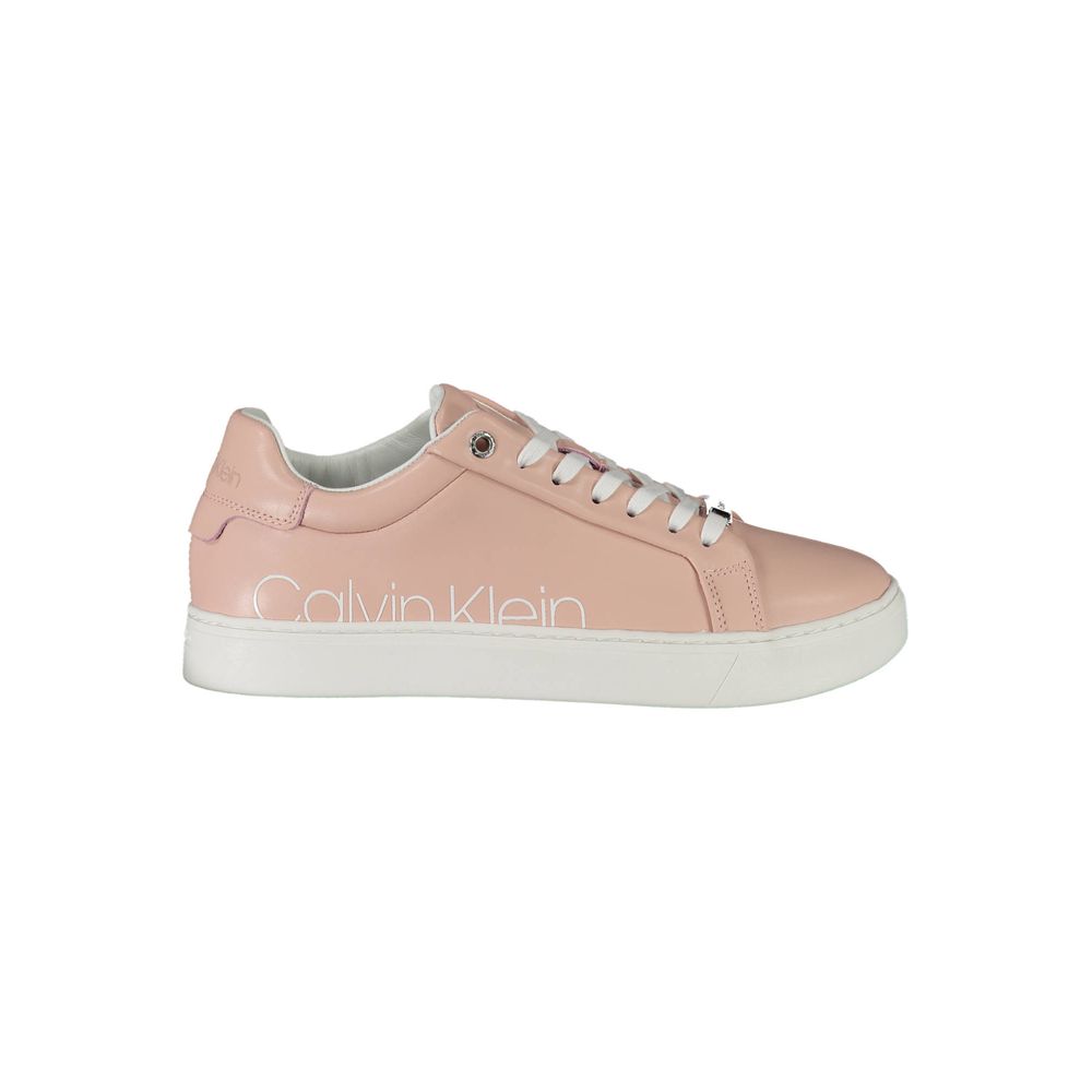 Calvin Klein Rosa Polyester Damen Sneaker