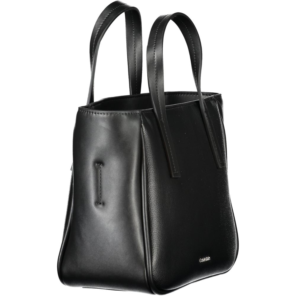 Calvin Klein Schwarz Polyethylen Frauen Handtasche – Bild 3
