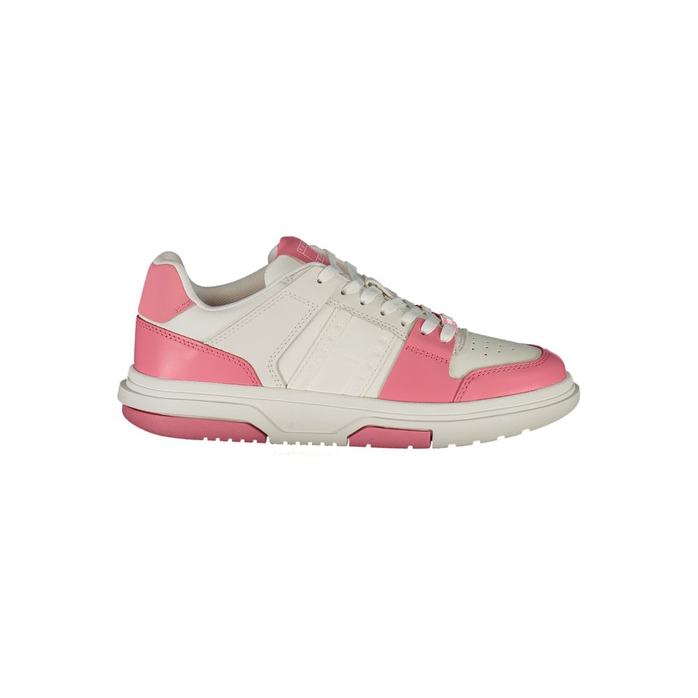 Tommy Hilfiger Rosa Leder Damen Sneaker