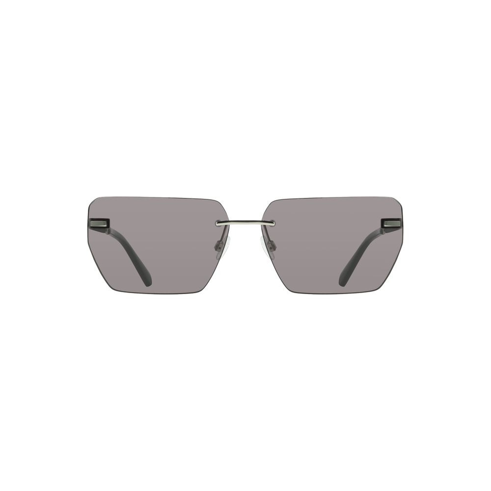 Calvin Klein Graue Metall-Sonnenbrille für Männer