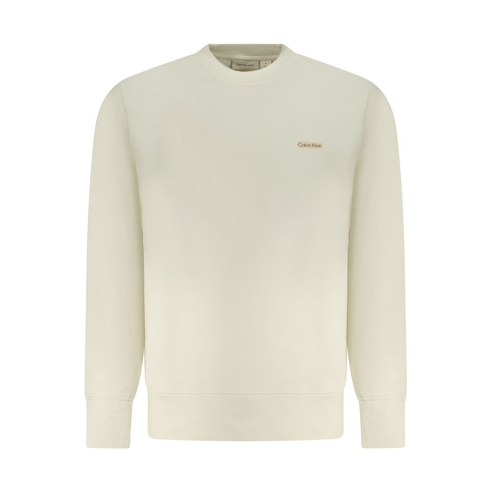 Calvin Klein Beigefarbener Baumwollpullover