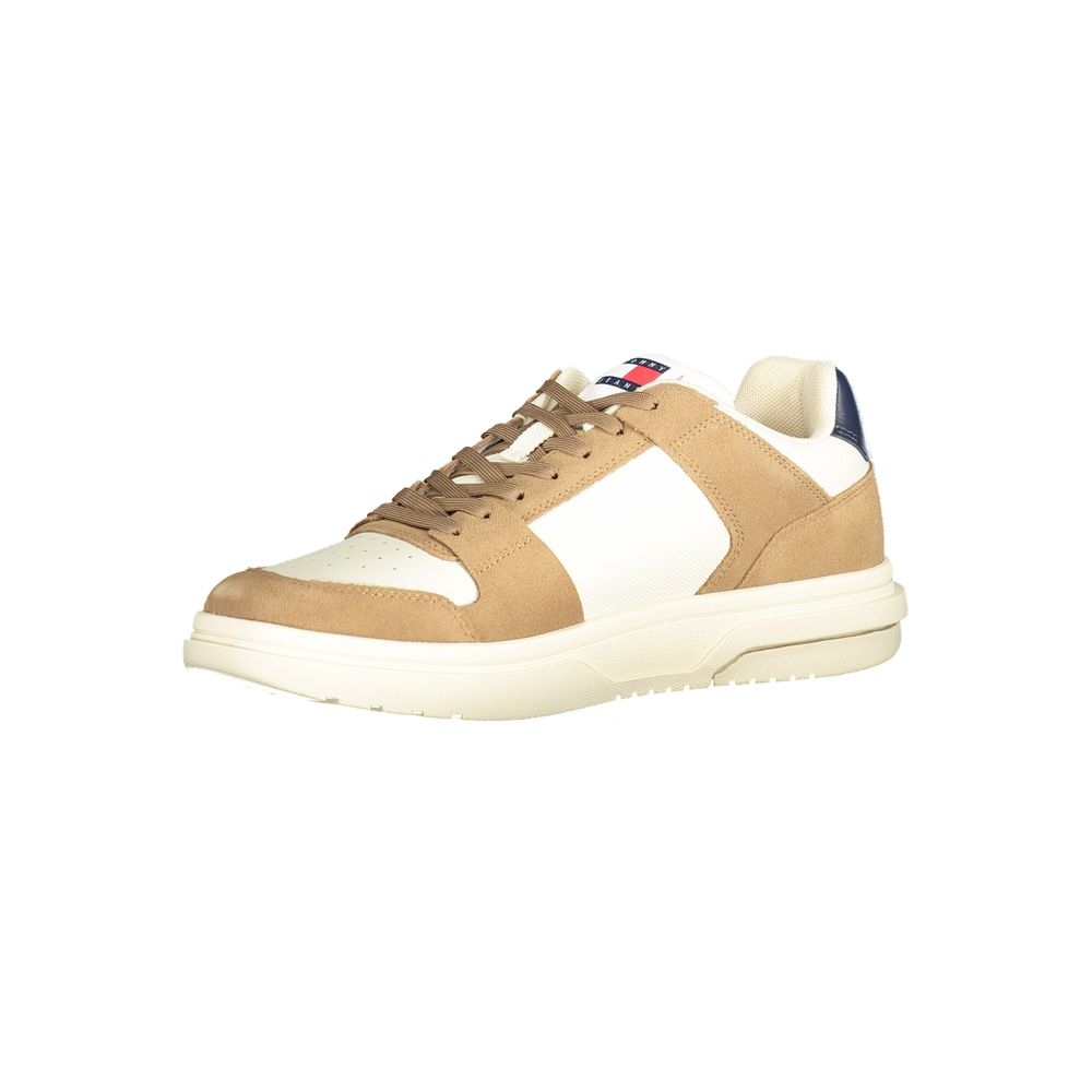 Tommy Hilfiger Beige Leder Herren Sneaker – Bild 3
