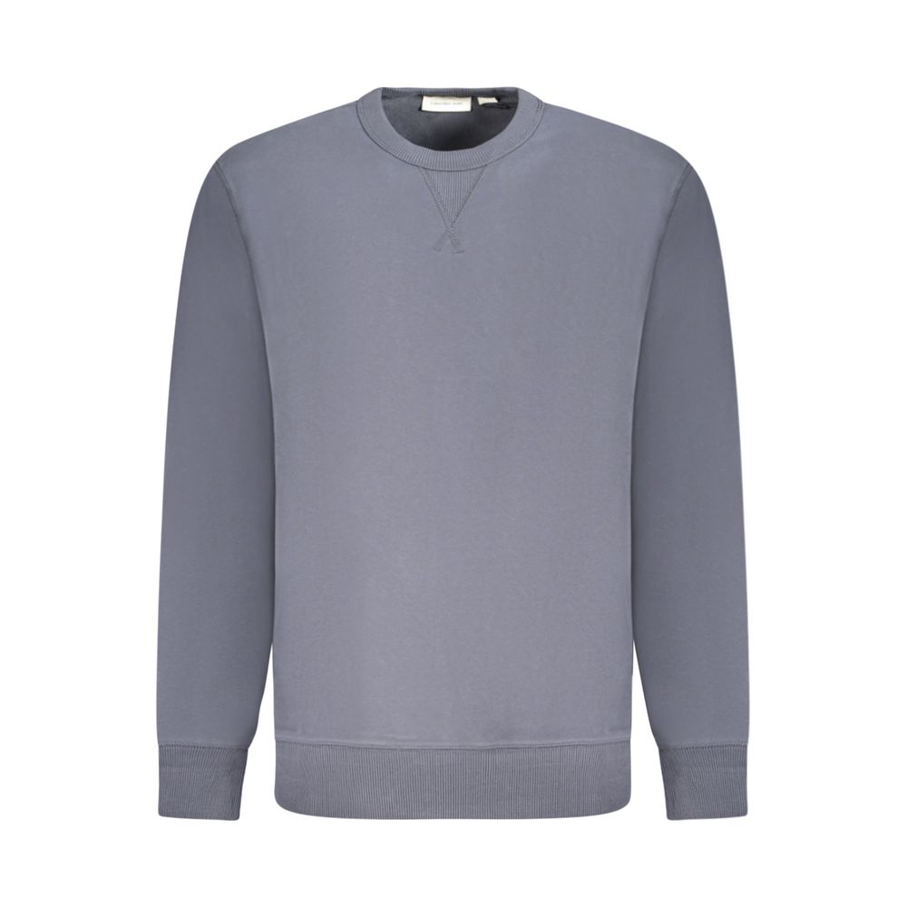Calvin Klein Blauer Baumwollpullover für Männer