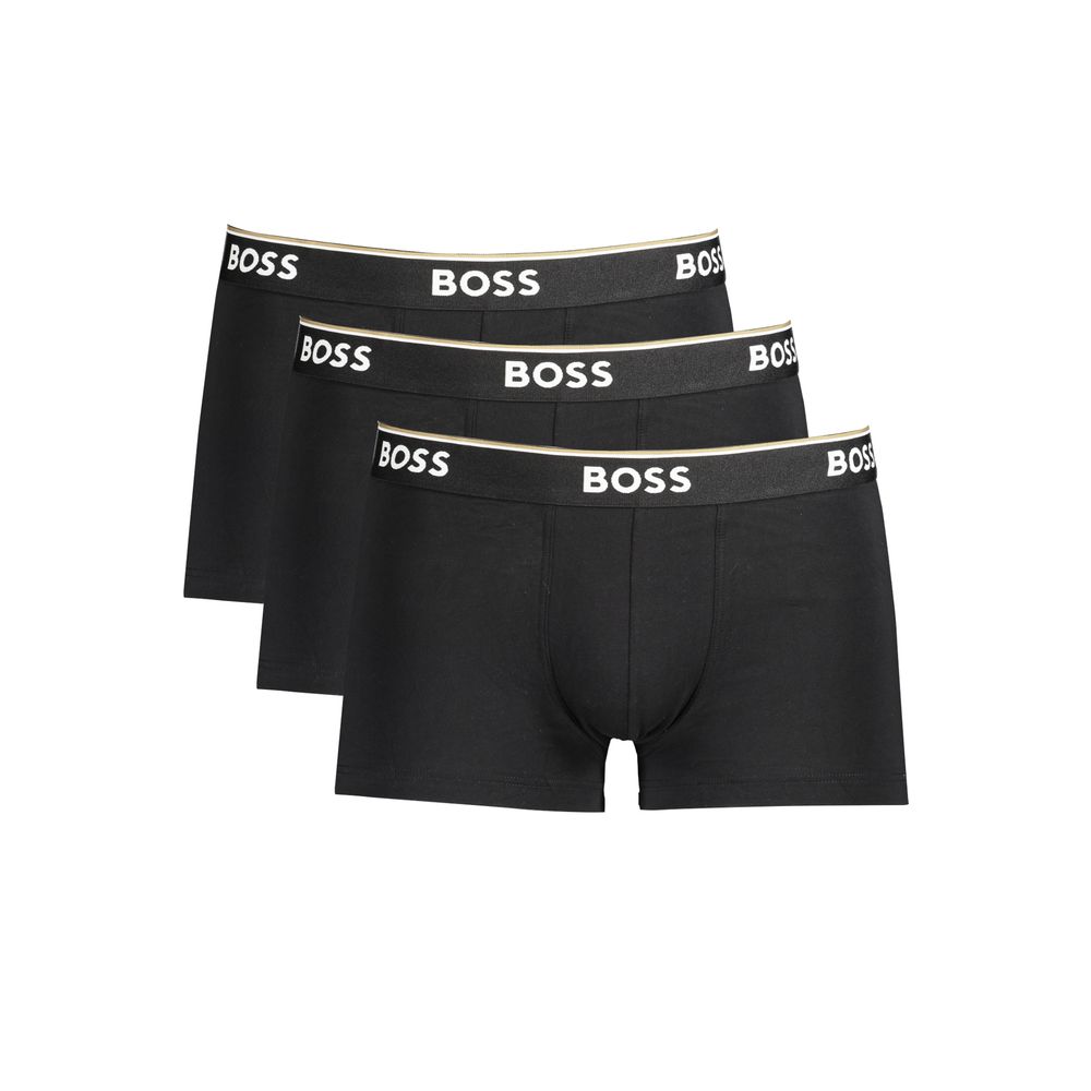 Hugo Boss Schwarz Baumwolle Männer Boxer Unterwäsche Pack
