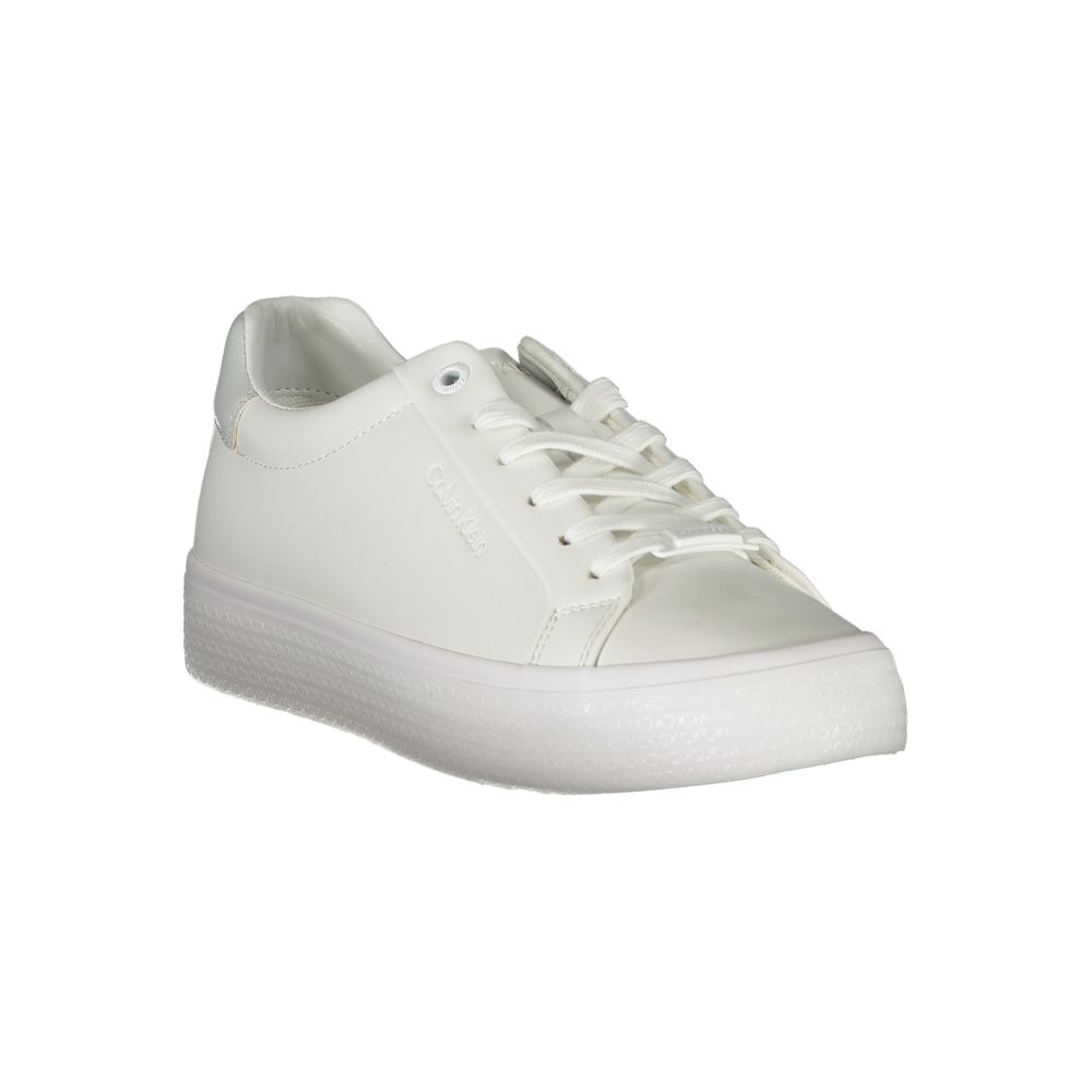 Calvin Klein Elegante weiße Sneakers mit kontrastierender Verzierung – Bild 2