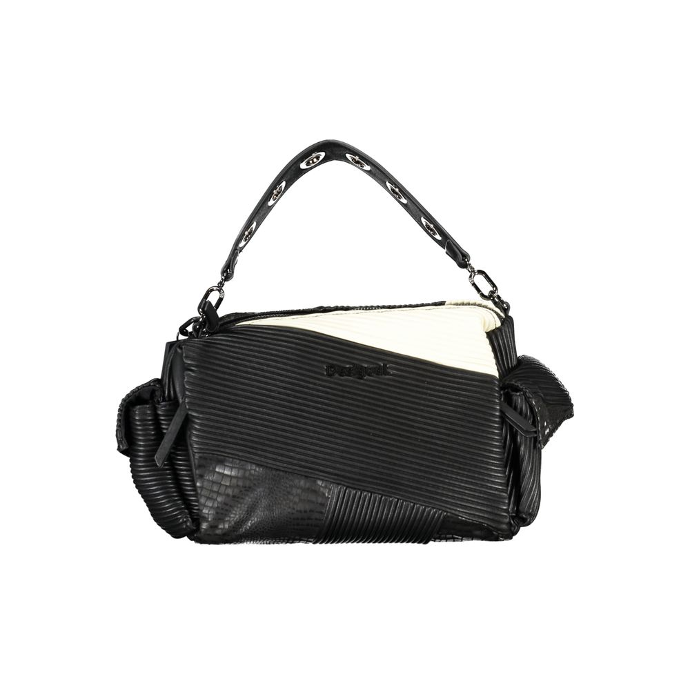Desigual Schwarze Polyethylen-Handtasche