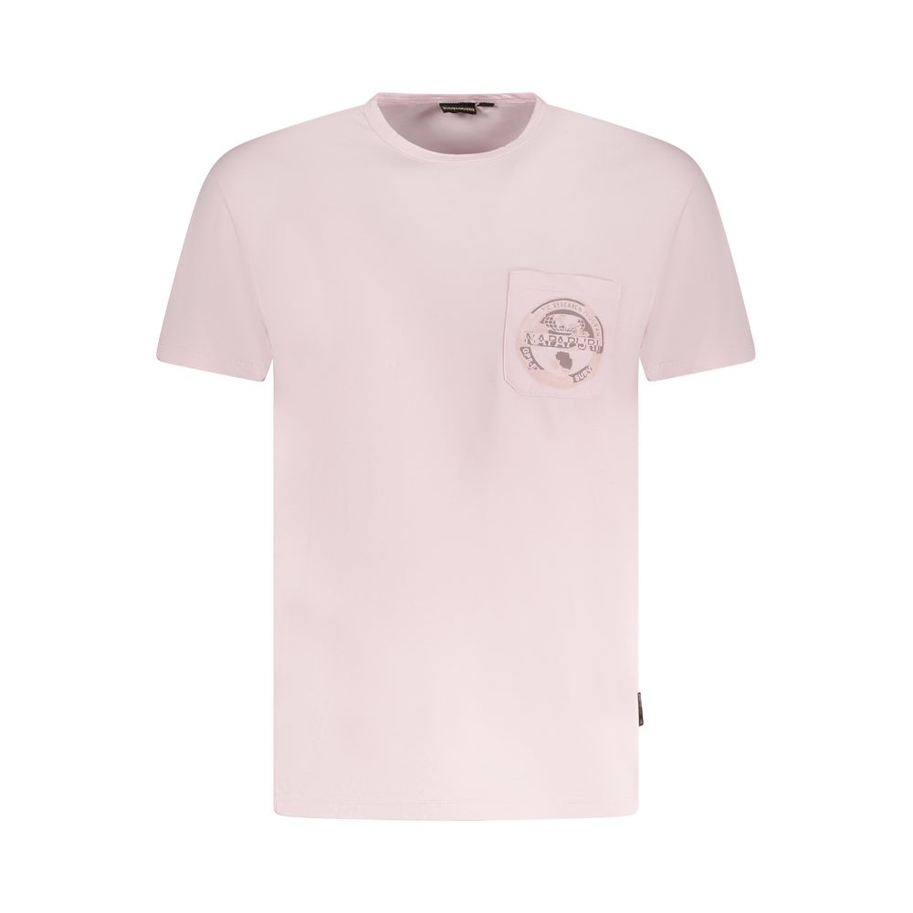 Napapijri Rosa Baumwolle Männer T-Shirt