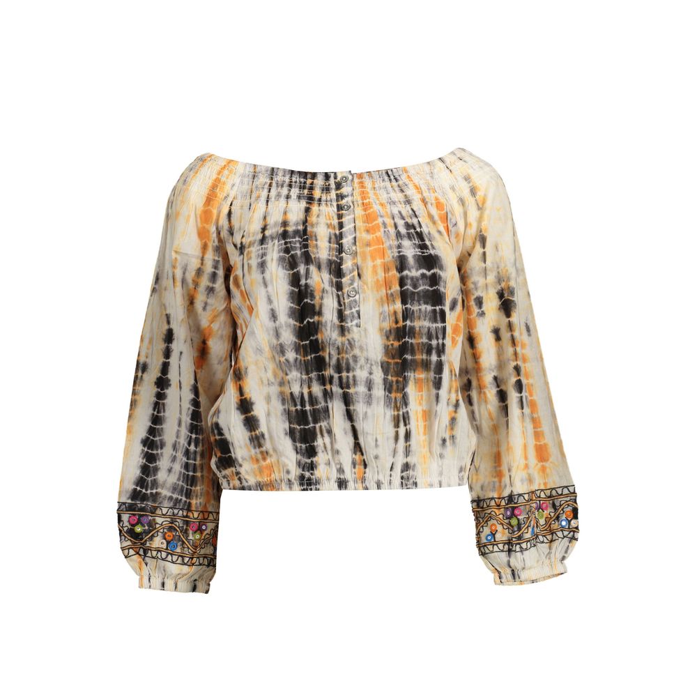 Desigual Beige Baumwolle Frauen T-Shirt