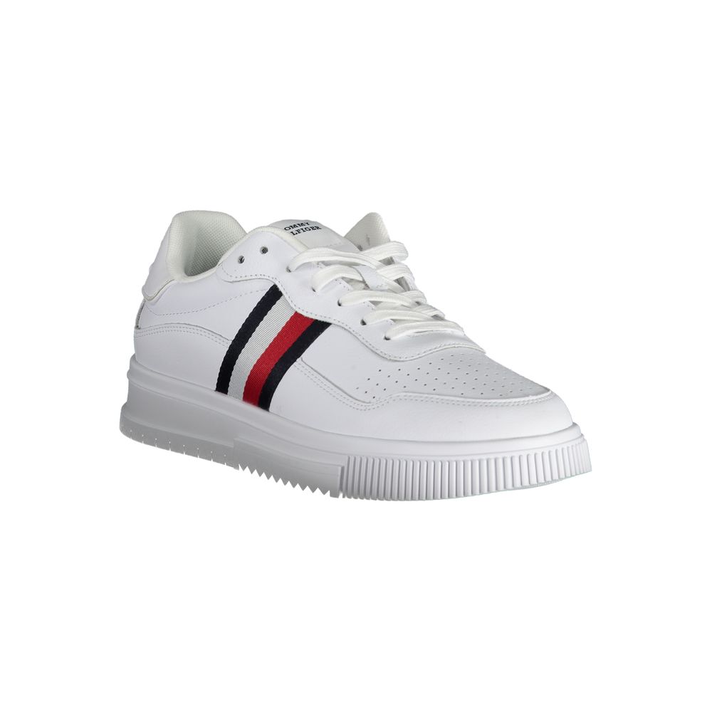 Tommy Hilfiger Weißes Leder Herren Sneaker – Bild 3