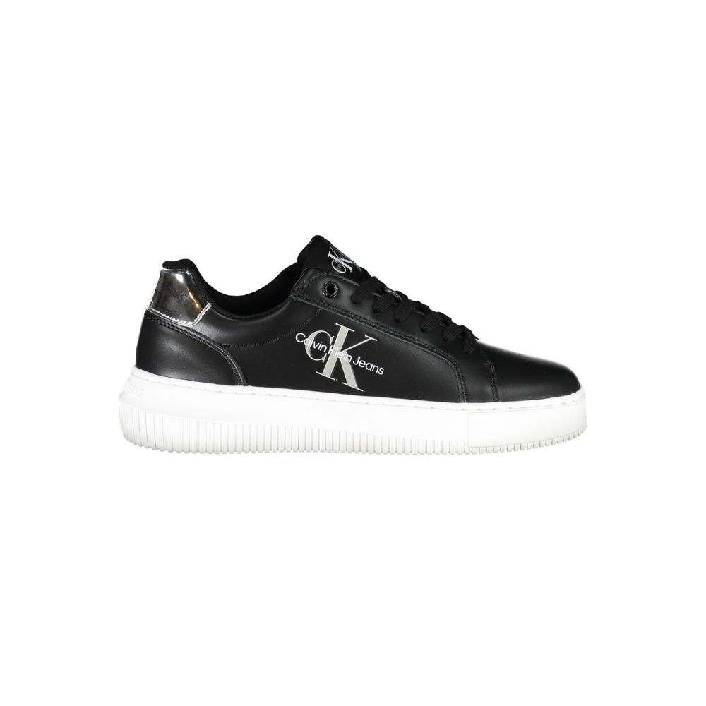 Calvin Klein Schwarzer Polyester Damen Sneaker