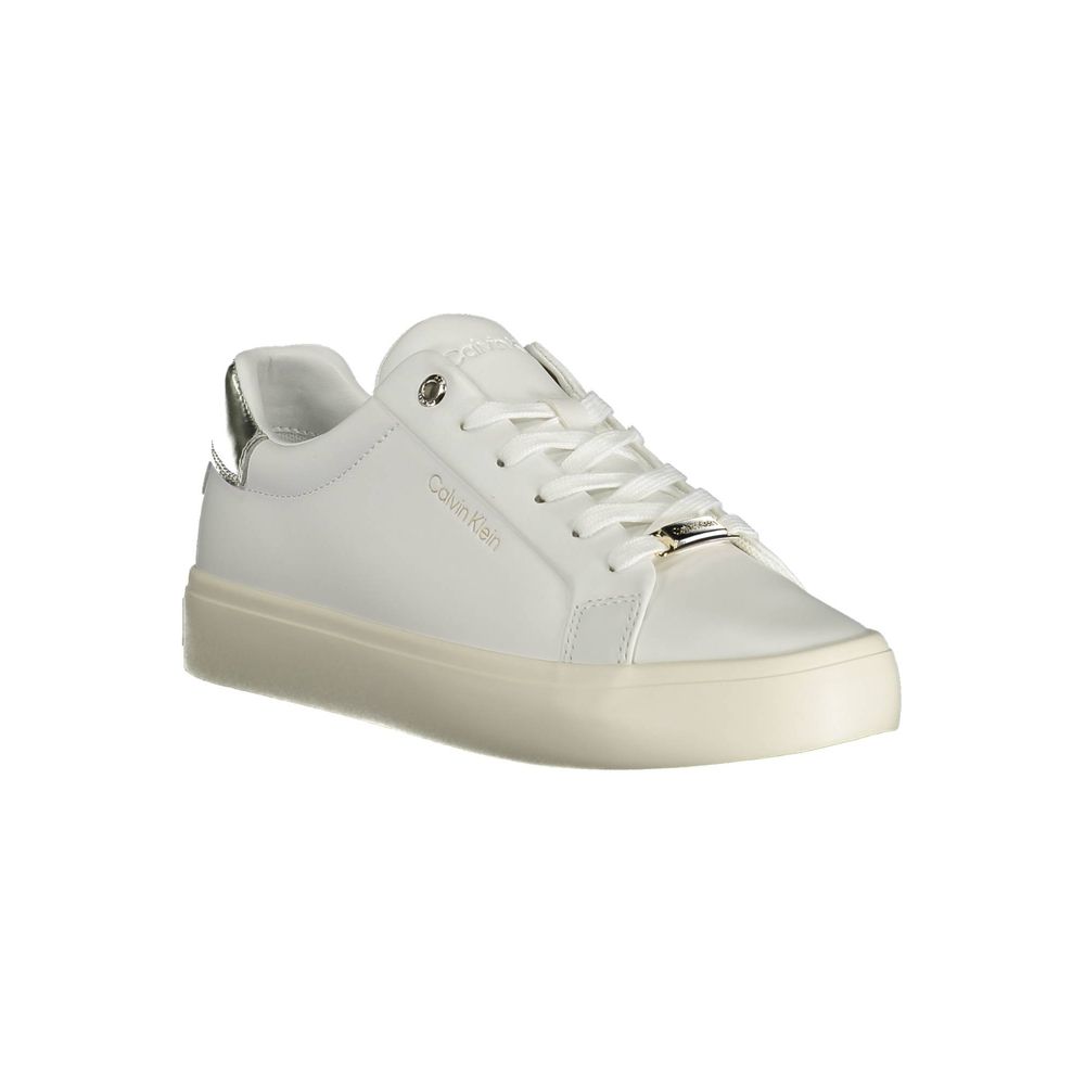 Calvin Klein Weißes Leder Damen Sneaker – Bild 2