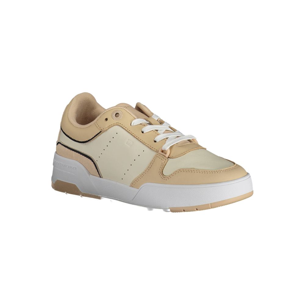 Tommy Hilfiger Beige Leder Damen Sneaker – Bild 2
