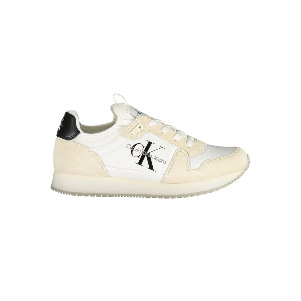 Calvin Klein Weißer Polyester Damen Sneaker