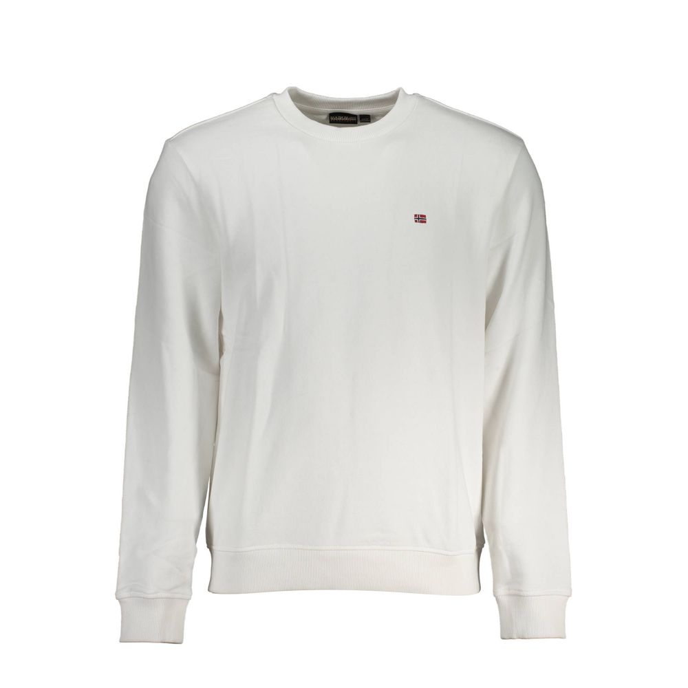 Napapijri Weißer Baumwollpullover für Männer