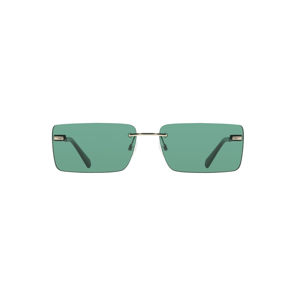 Calvin Klein Grüne Metall-Sonnenbrille für Frauen