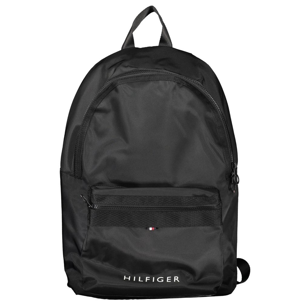 Tommy Hilfiger Schwarzer Polyester-Rucksack fĂŒr MĂ€nner